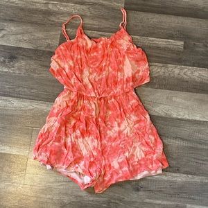 Pink Tie-Dye Romper